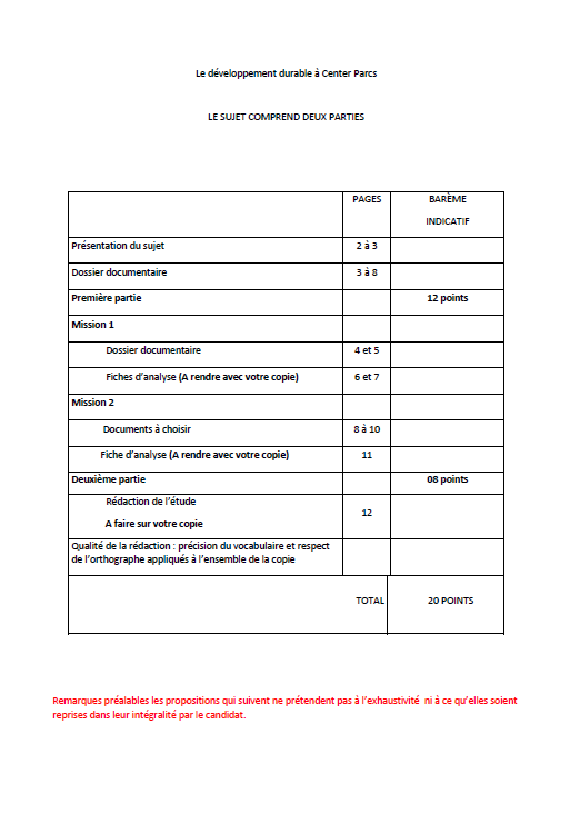 Corrigé Sujet Zero N°2 - Economie Droit - Bac PRO Tertiaire