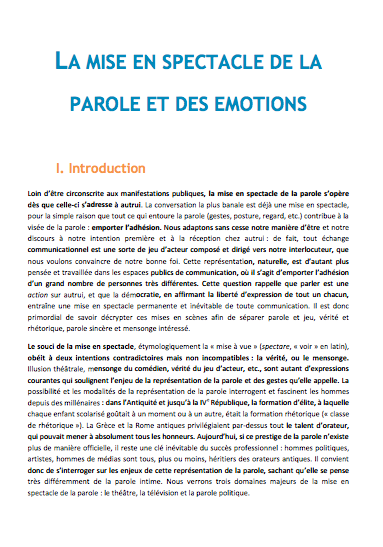 dissertation mise en scene jeux des comediens