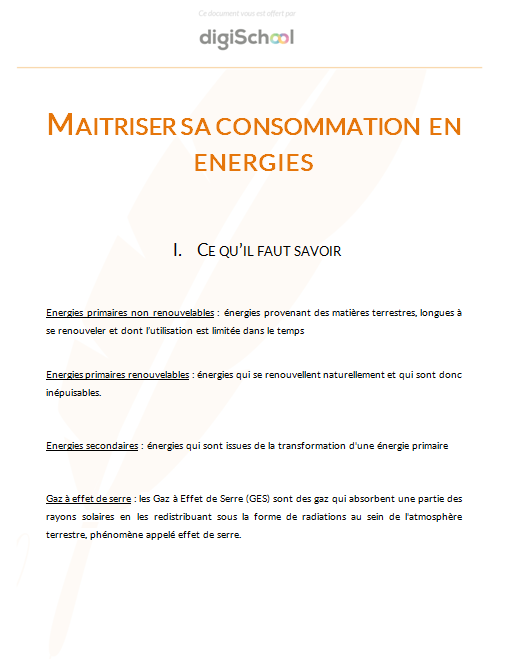 Maîtriser sa consommation en énergies - Prévention Santé Environnement - Première PRO